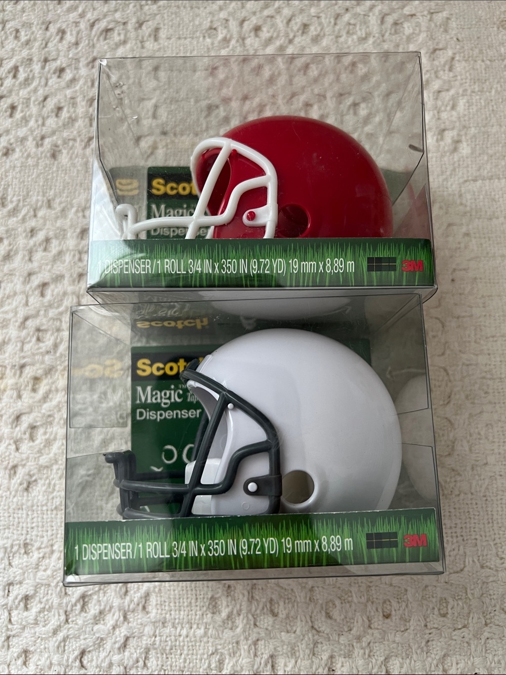 Scotch football helmet tape dispensers new in box